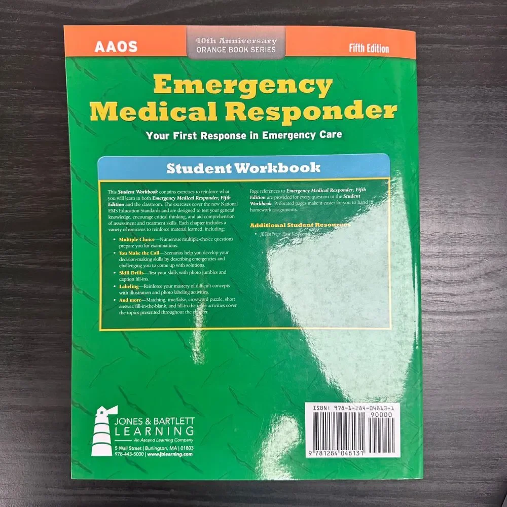 Emergency Medical Responder AAOS 5th Edition‎ Student Workbook